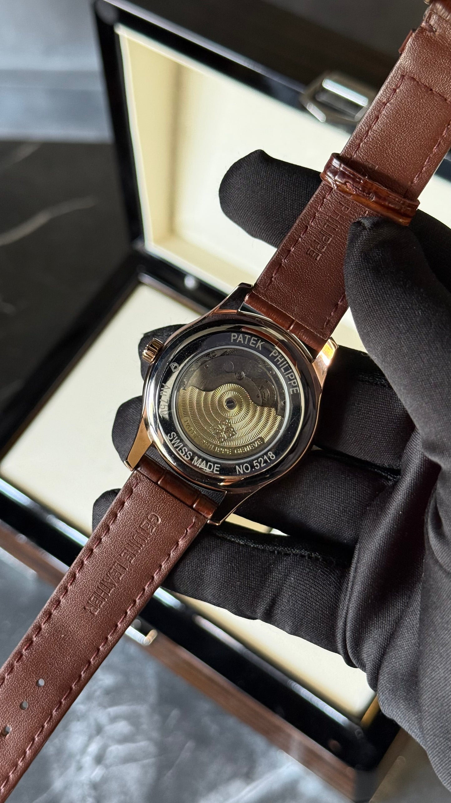 PTK (BLANCO) PIEL MARRÓN 40mm