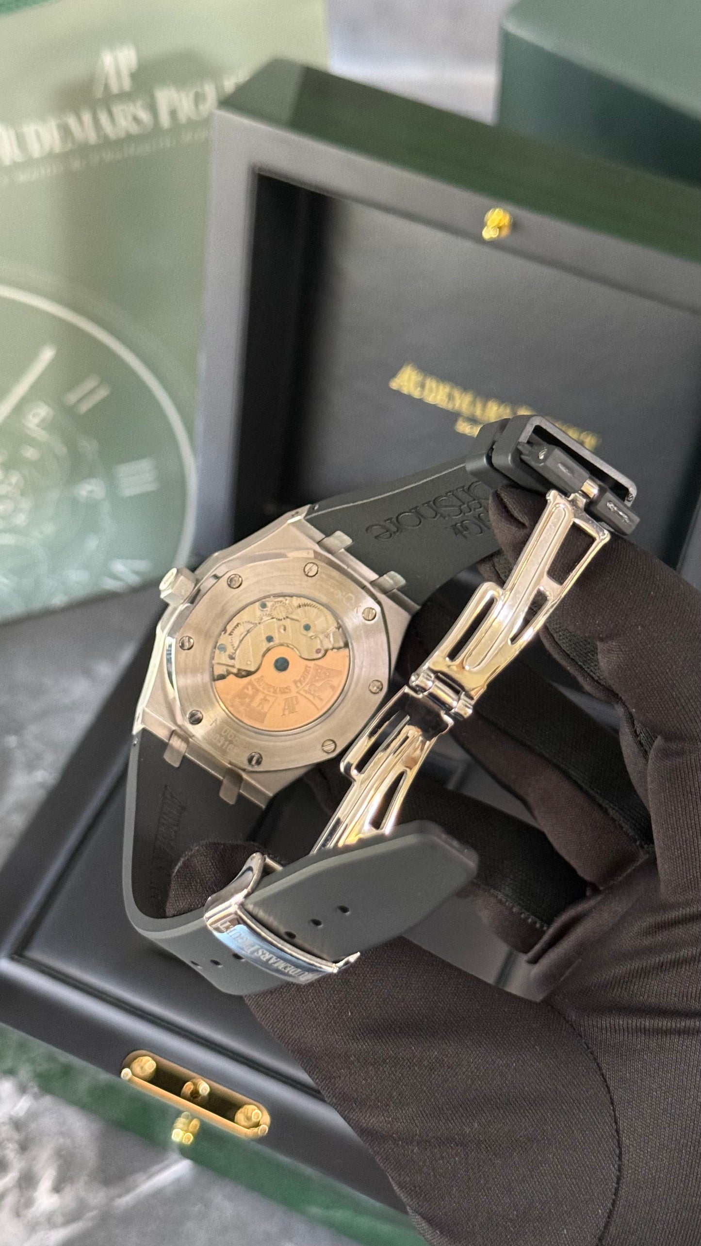 AP ROYAL OAK TURBILLON (PLATA/NEGRO)