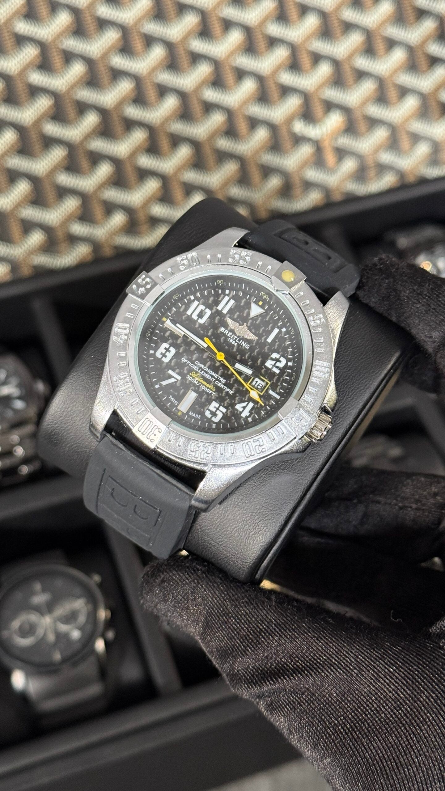 BRLG PLATA GOMA NEGRO