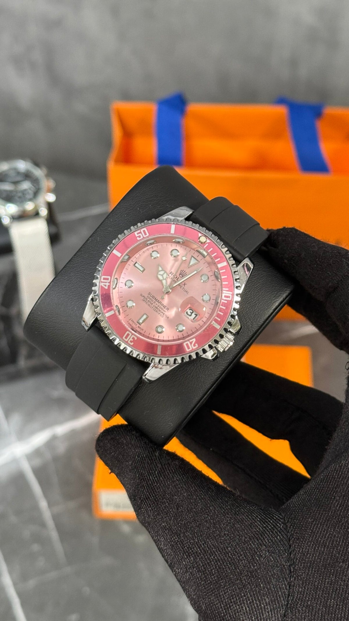 RLX SUB NEGRO/ROSA GOMA