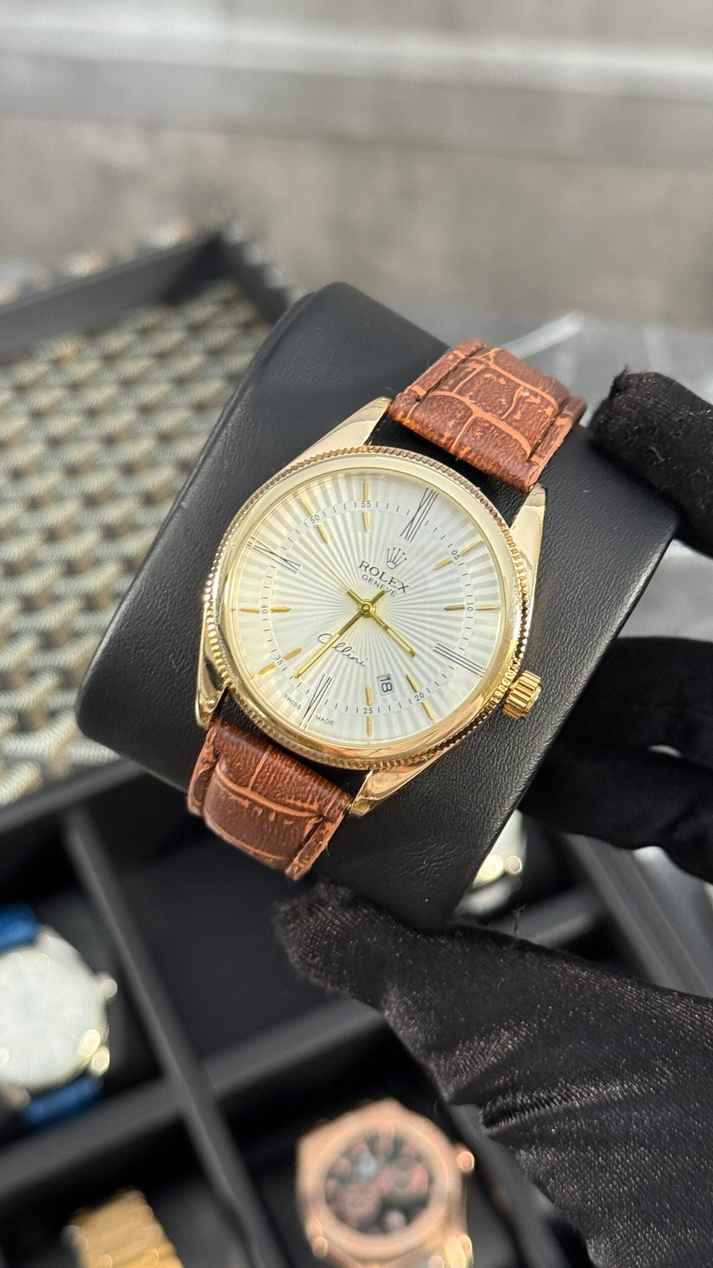 RLX ORO / MARRÓN PIEL