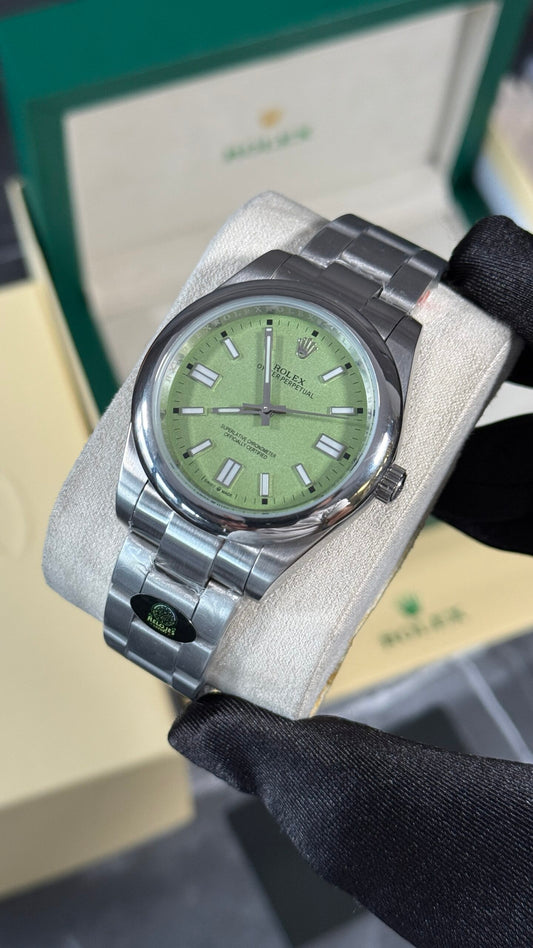 RLX OYSTER PERPETUAL (PLATA/PISTACHO)