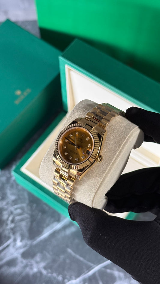 RLX DATEJUST (FULL ORO) 31mm PRESIDENT
