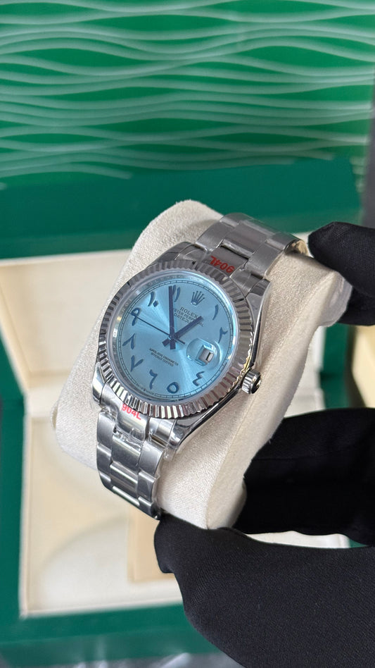 RLX DATEJUST (PLATA/AZUL-ARABIC) NW