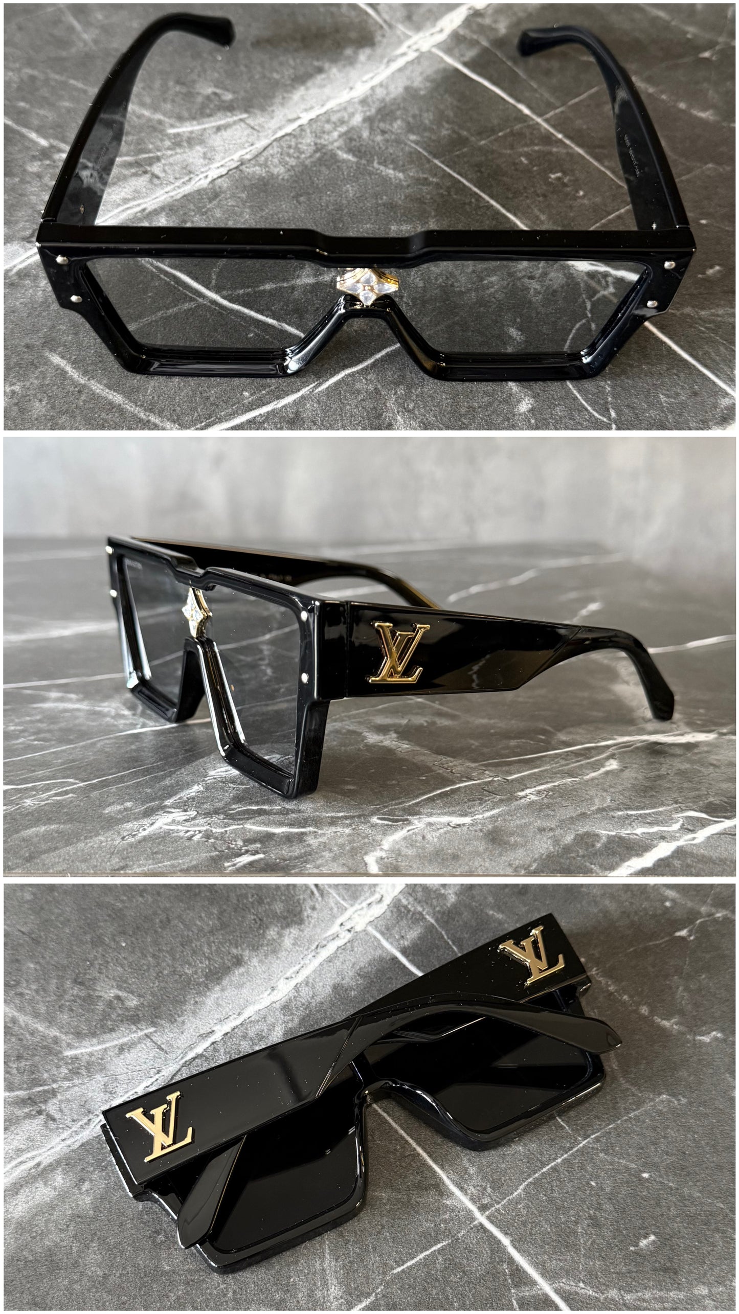 LV NEGRAS GOLDEN STAR LENTES GRIS
