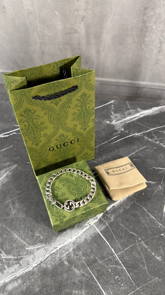 PULSERA GC PLATA CJ VRD