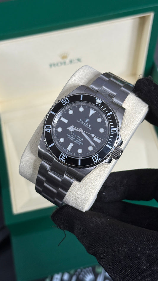 RLX SUBMARINER NO DATE (PLATA/NEGRO)