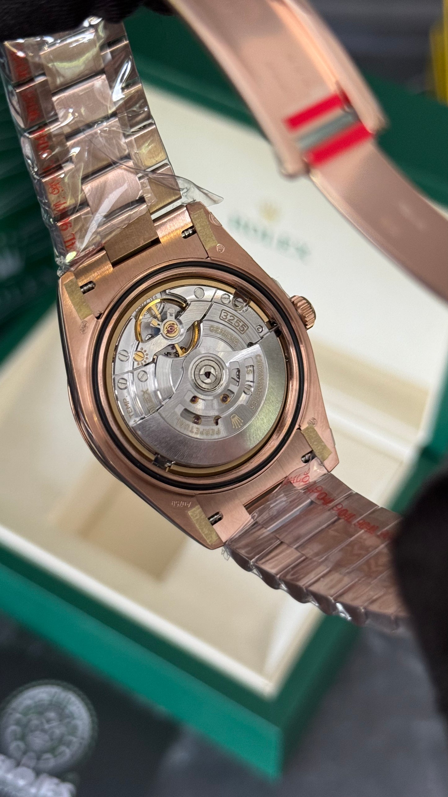 RLX DAY-DATE (CHOCOLATE/ORO ROSA) SUPERCL0N