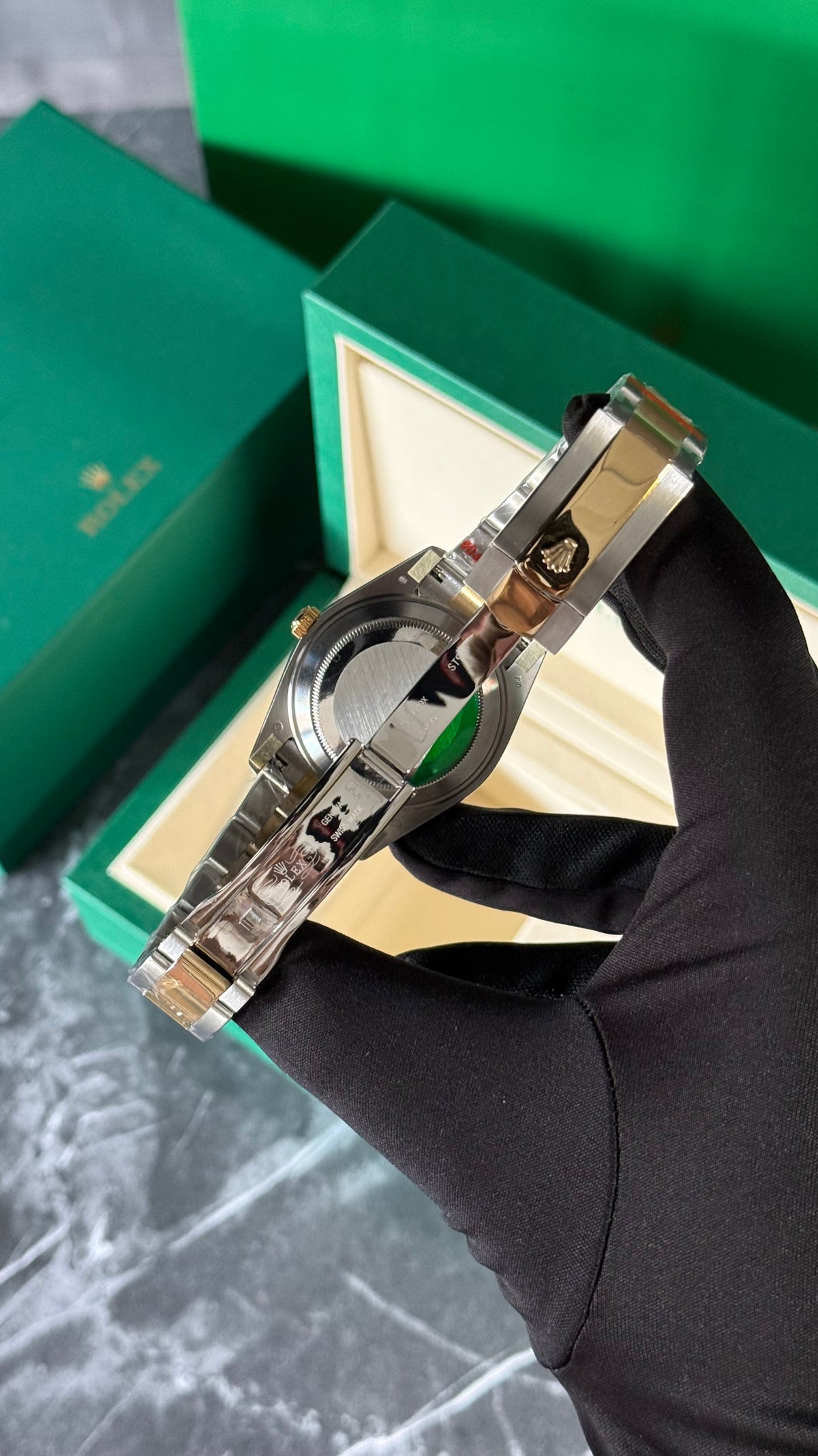 RLX DATEJUST WIMBLEDON (BICOLOR) LISO 41MM