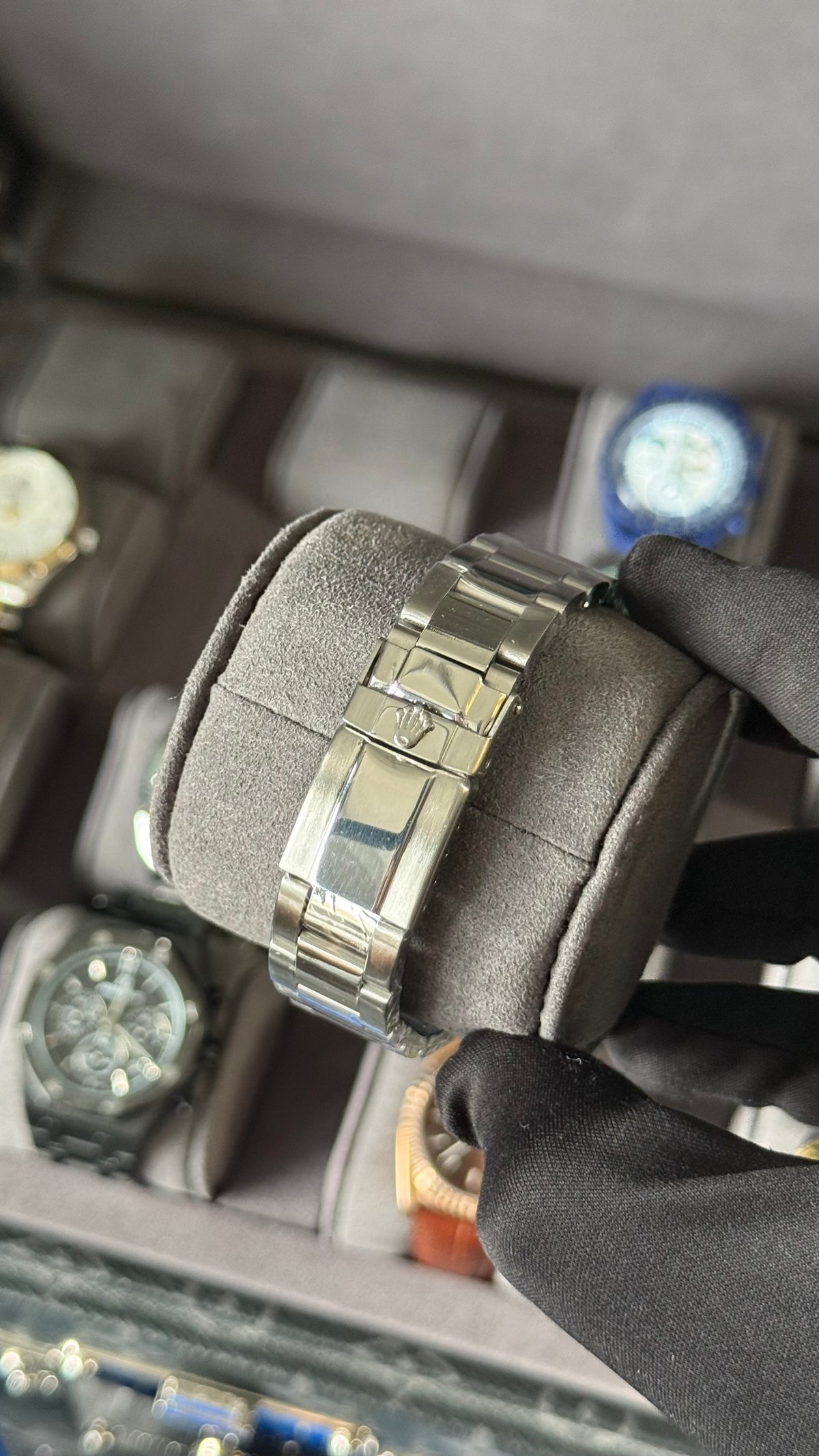 RLX DATEJST NEGRO/ PLATA OYST