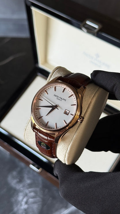 PTK (BLANCO) PIEL MARRÓN 40mm