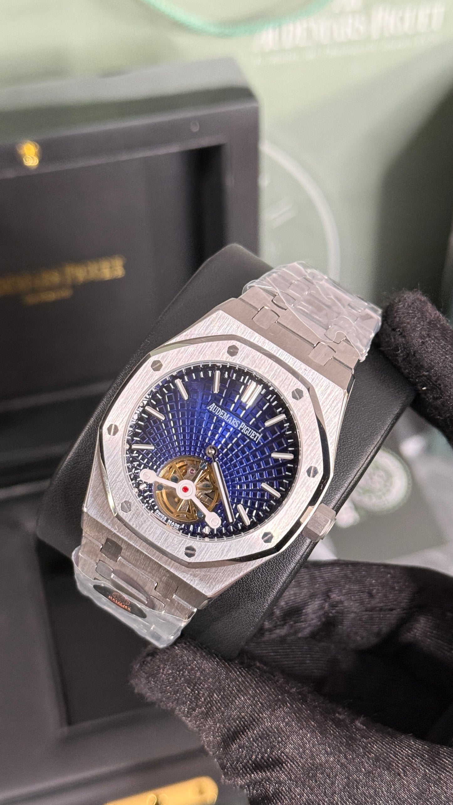 AP ROYAL OAK TURBILLON (PLATA/AZUL) V2