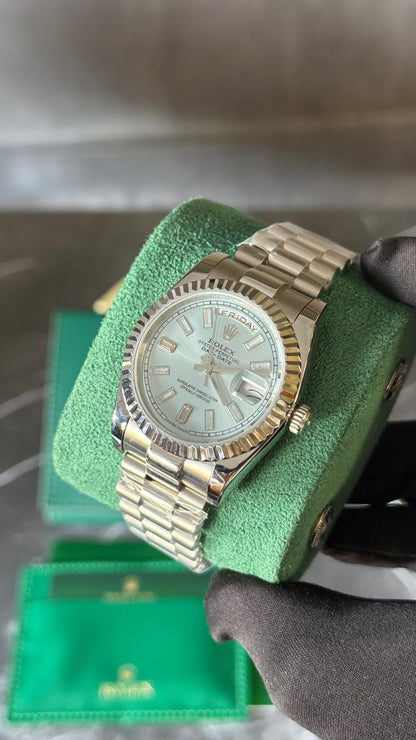 RLX DAY-DATE (ICE BLUE/ BAGUETTE) 36MM