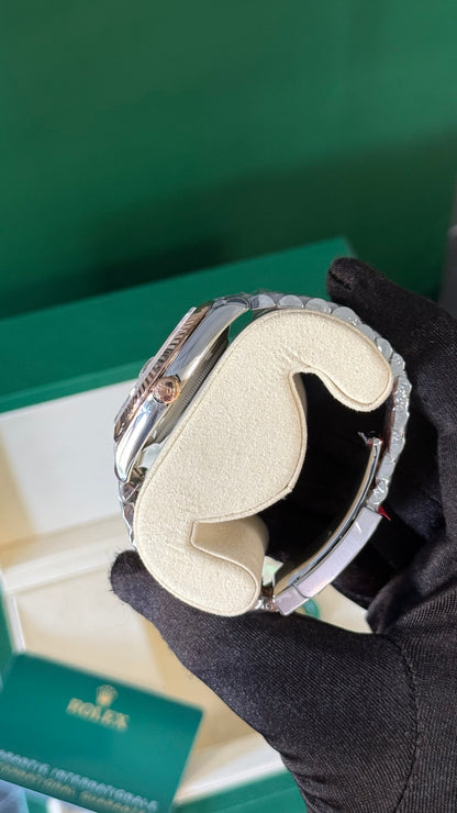 RLX DATEJUST BICOLOR (ORO ROSA / PLATA) CHOCOLATE (SUPERCL0N)