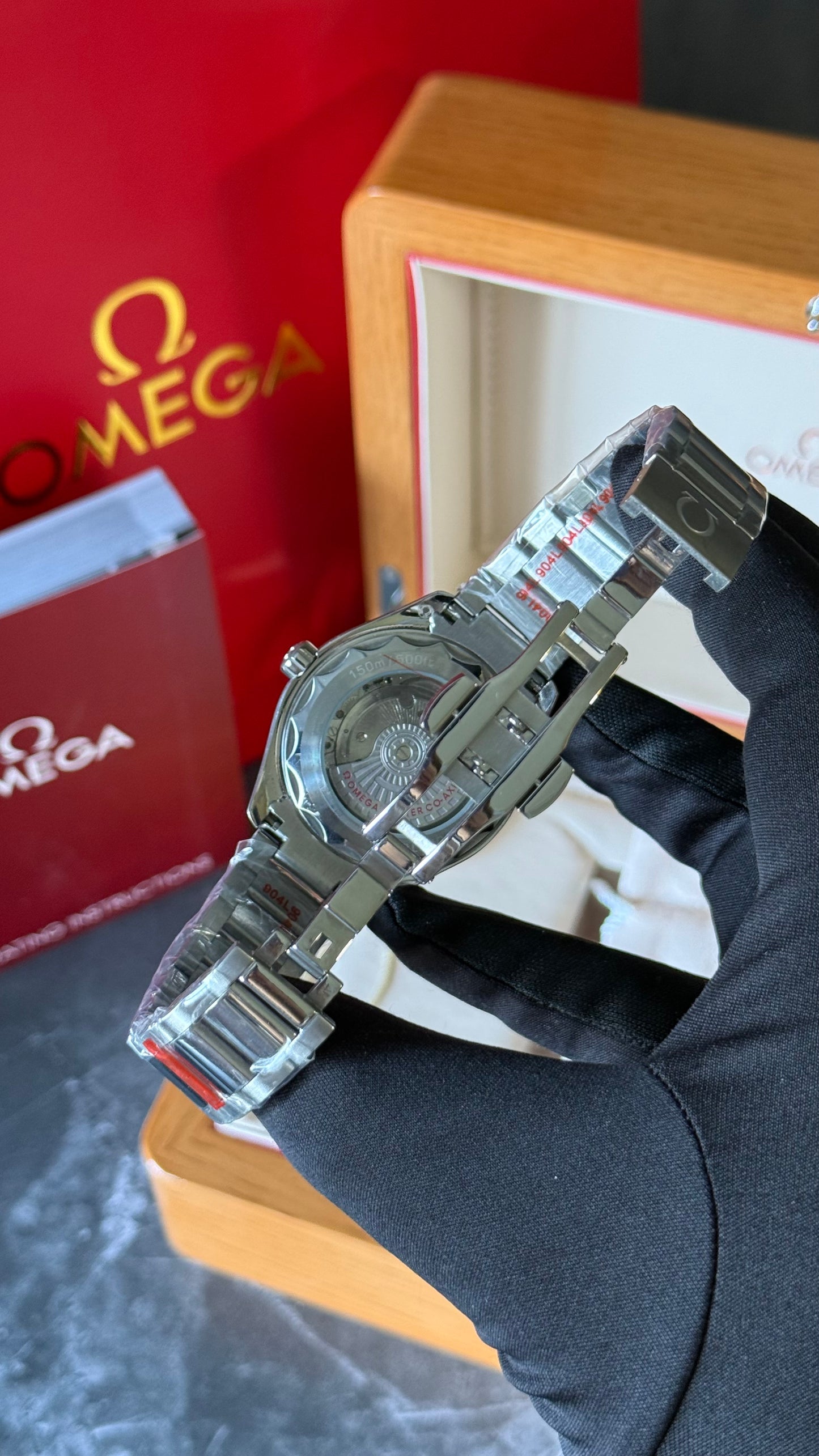OMG AQUA TERRA (VERDE/PLATA) 41mm