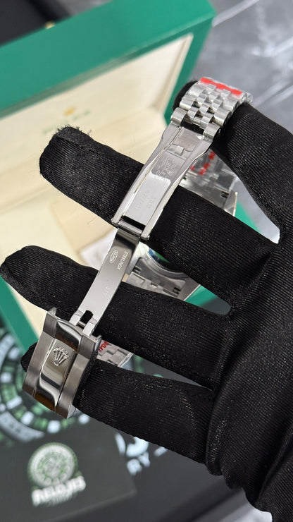 RLX DATEJUST (PLATA/NEGRO/DIAMANTES)