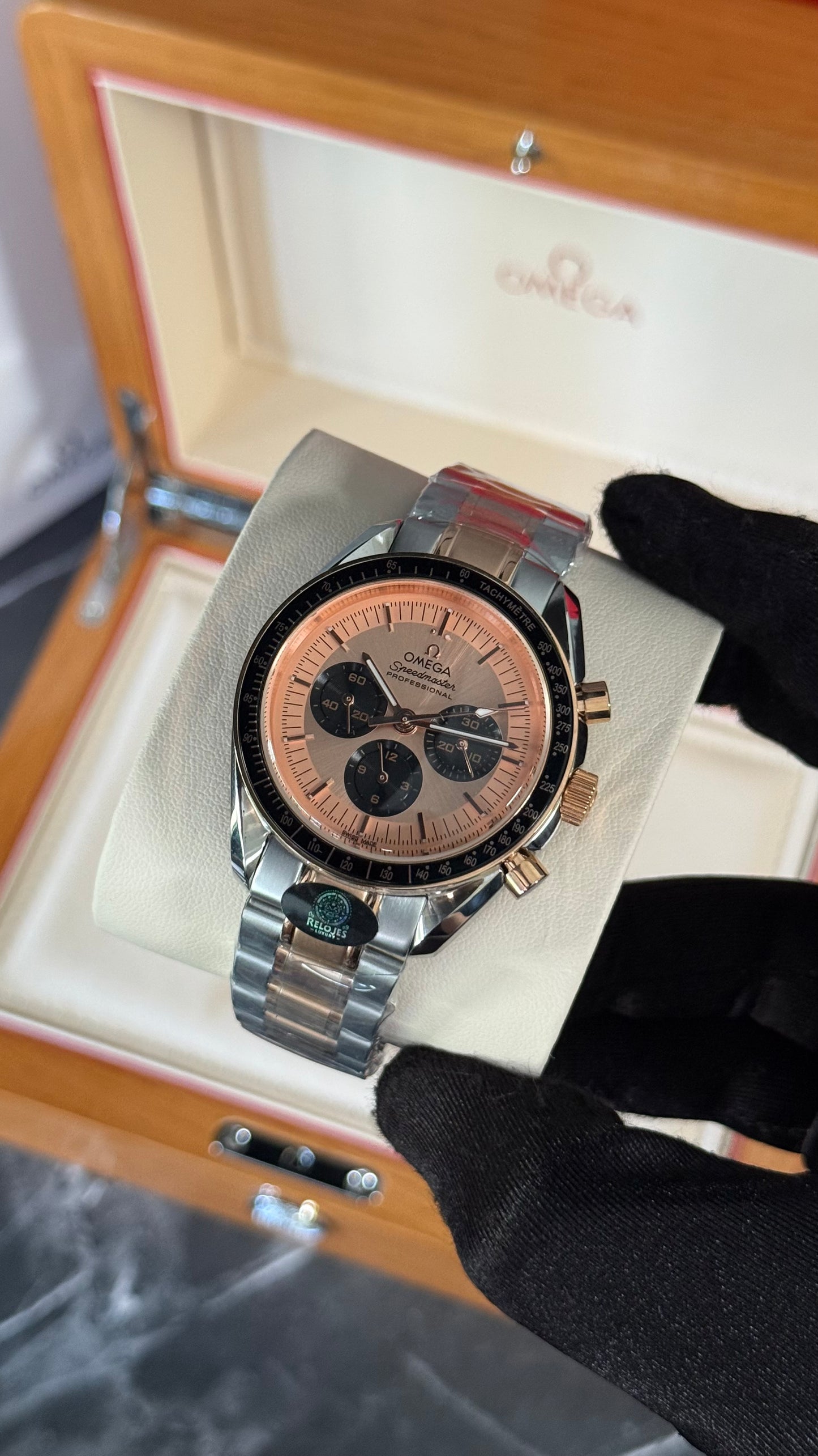 OMG SPEEDMASTER (ORO ROSA/ PLATA)