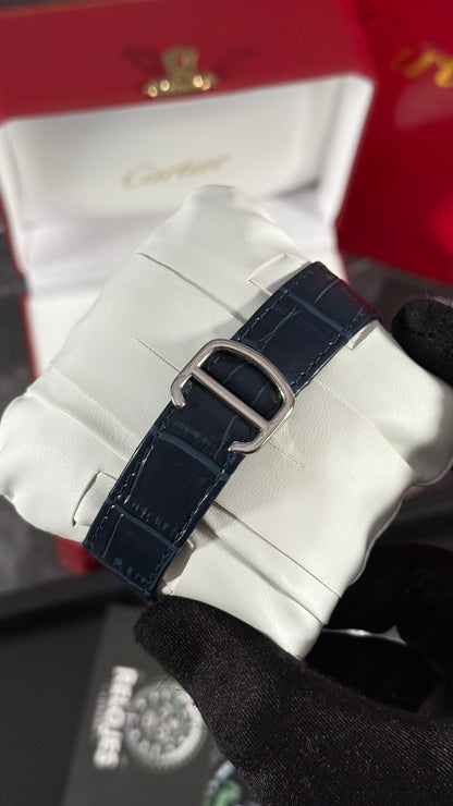 CRT SANTOS (PLATA/AZUL) PIEL