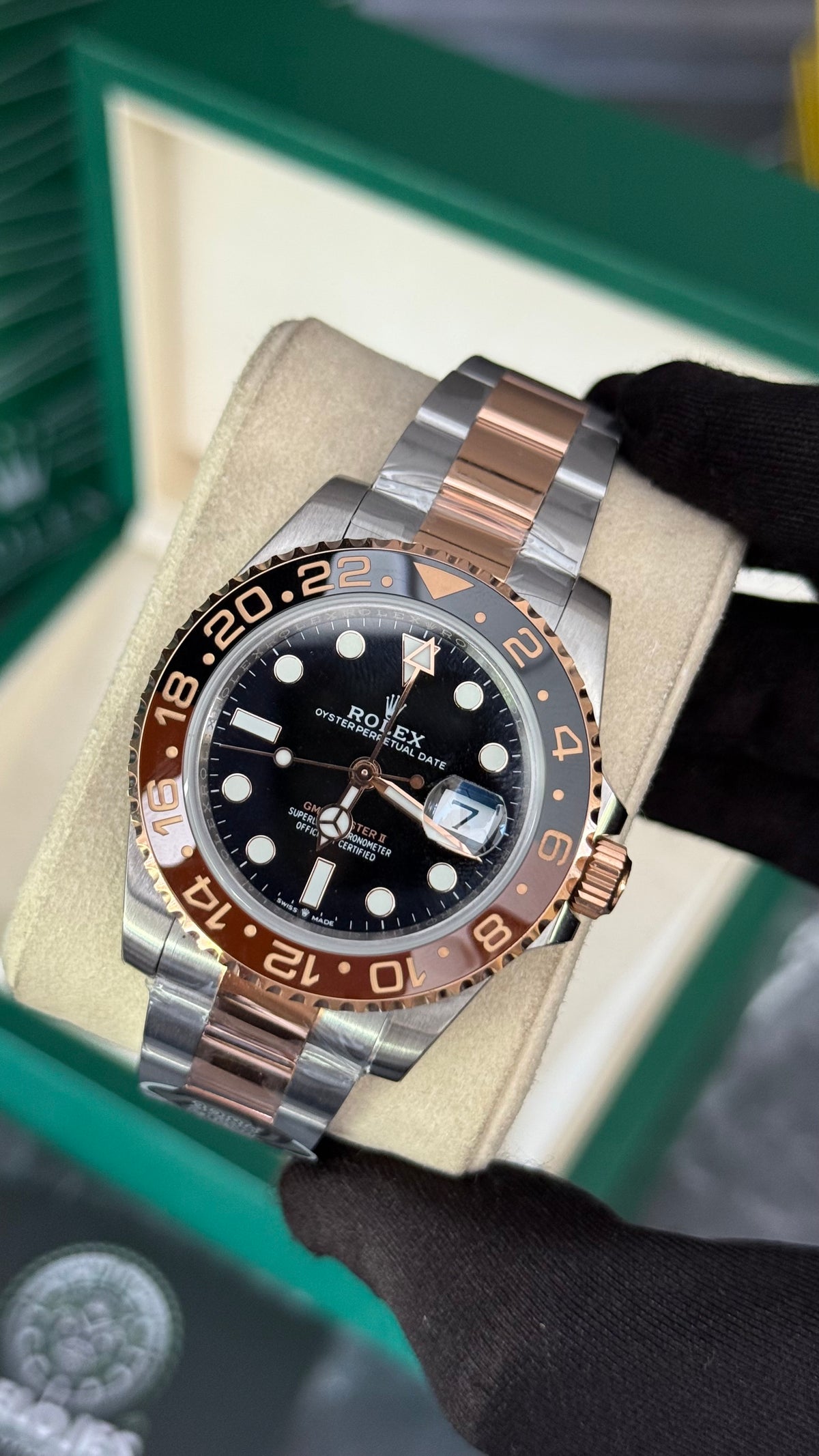RLX GMT-MÁSTER ll (ORO ROSA / PLATA) SUPERCL0N
