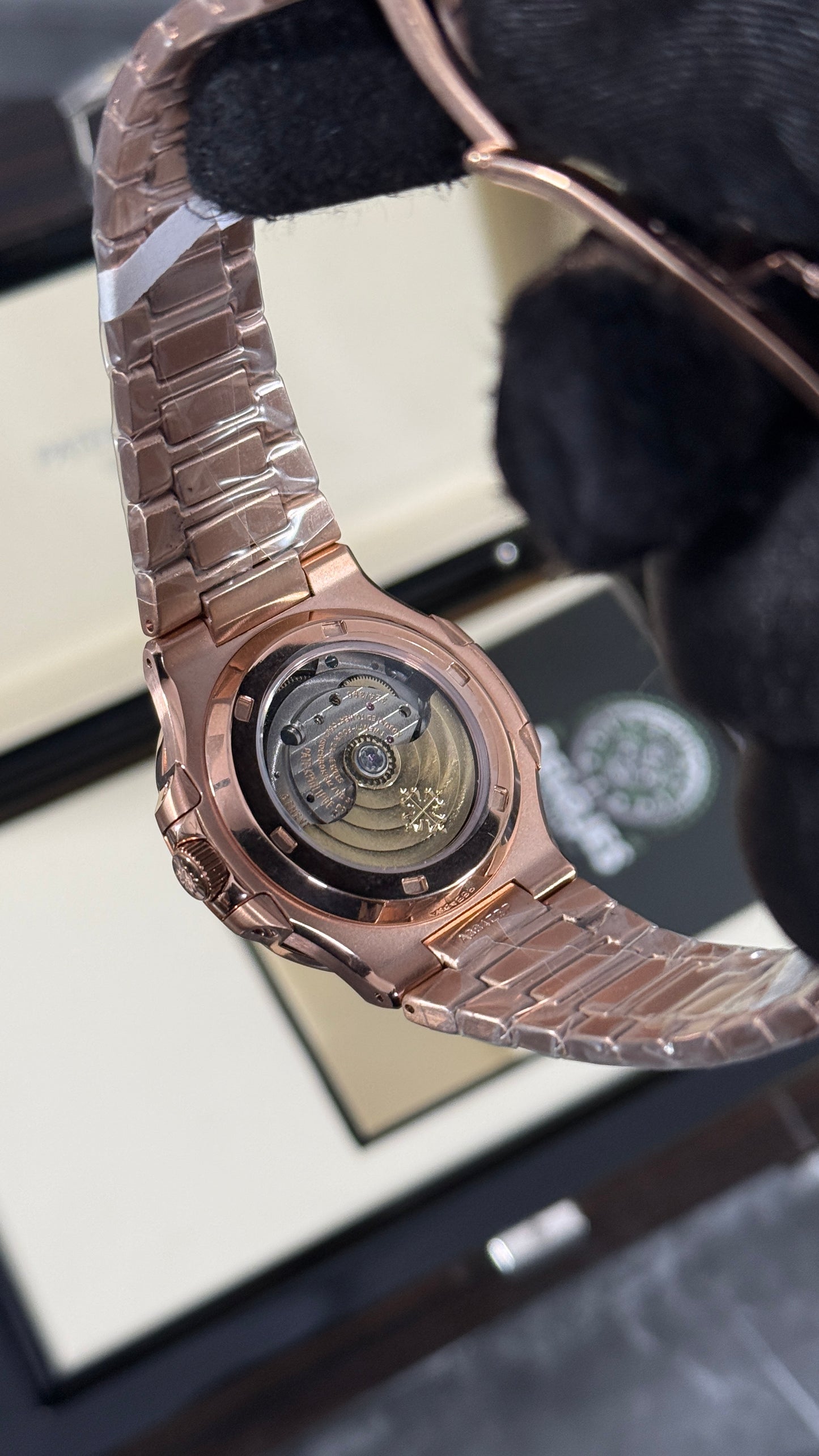 PP NAUTILUS (ORO ROSA/NEGRA)