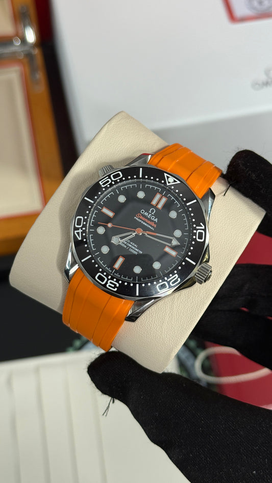 OMG SEAMASTER (PLATA/NARANJA) CAUCHO