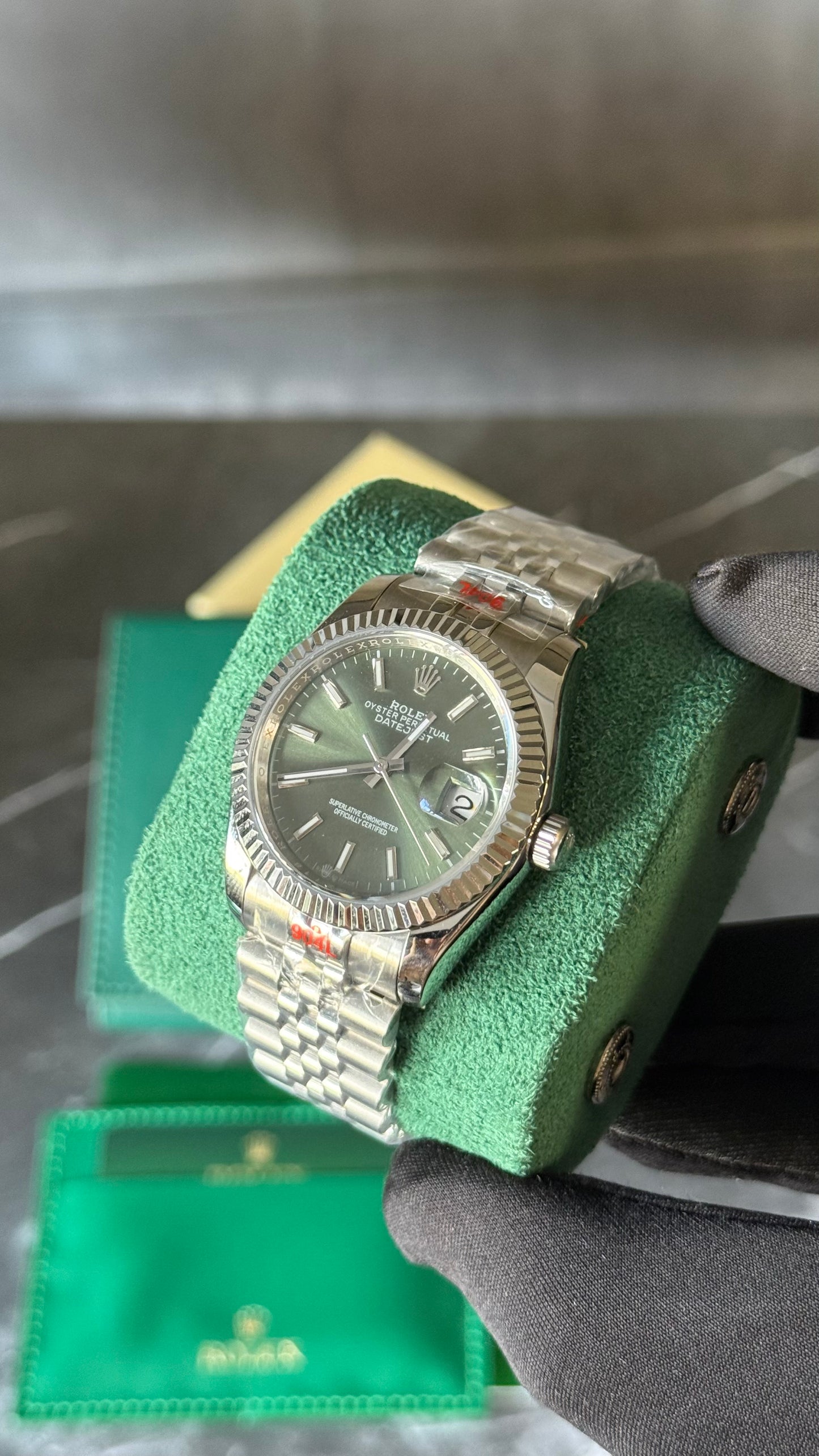 RLX DATEJUST JUBILEE (PLATA/VERDE) 36mm