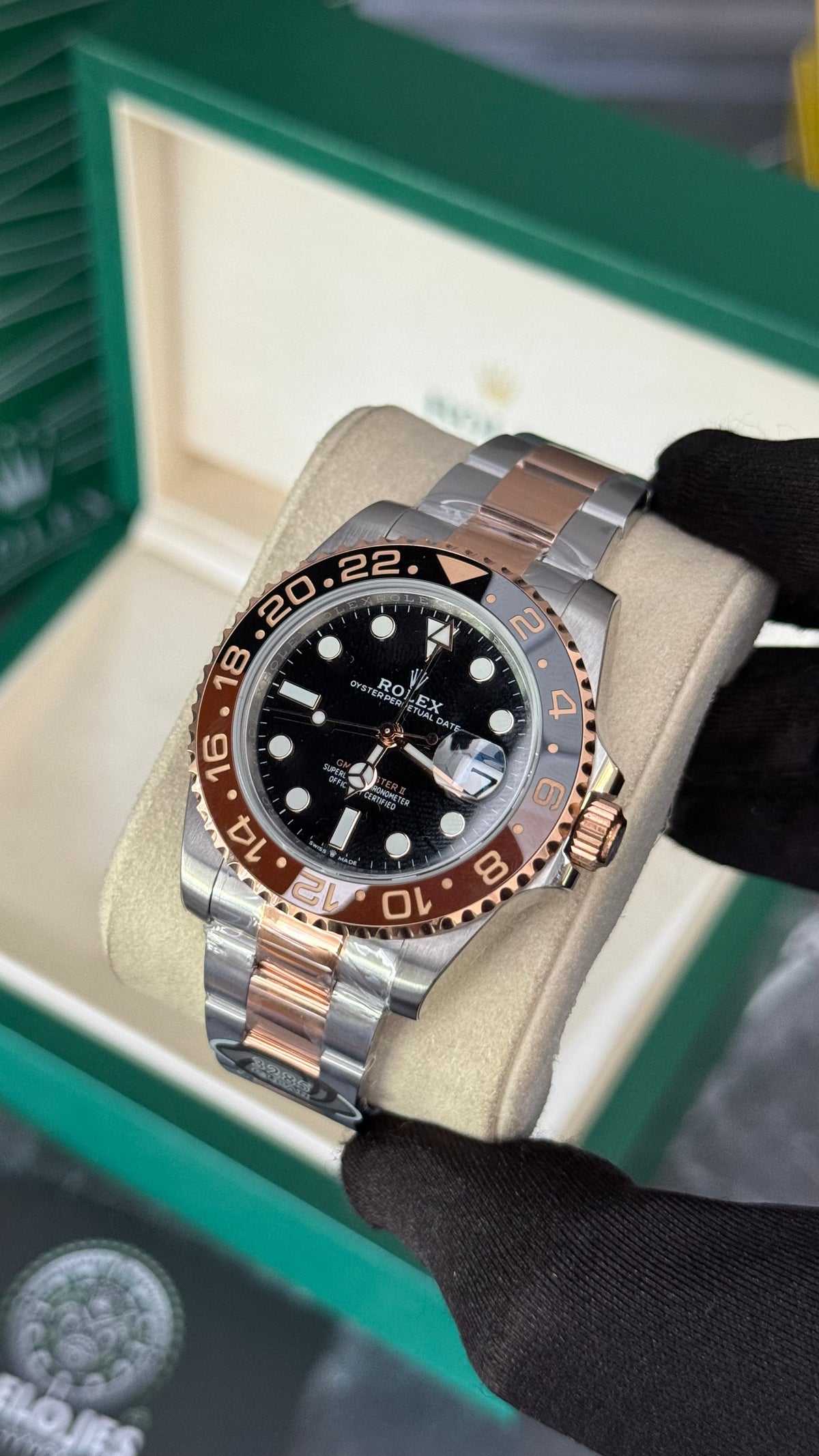 RLX GMT-MÁSTER ll (ORO ROSA / PLATA) SUPERCL0N