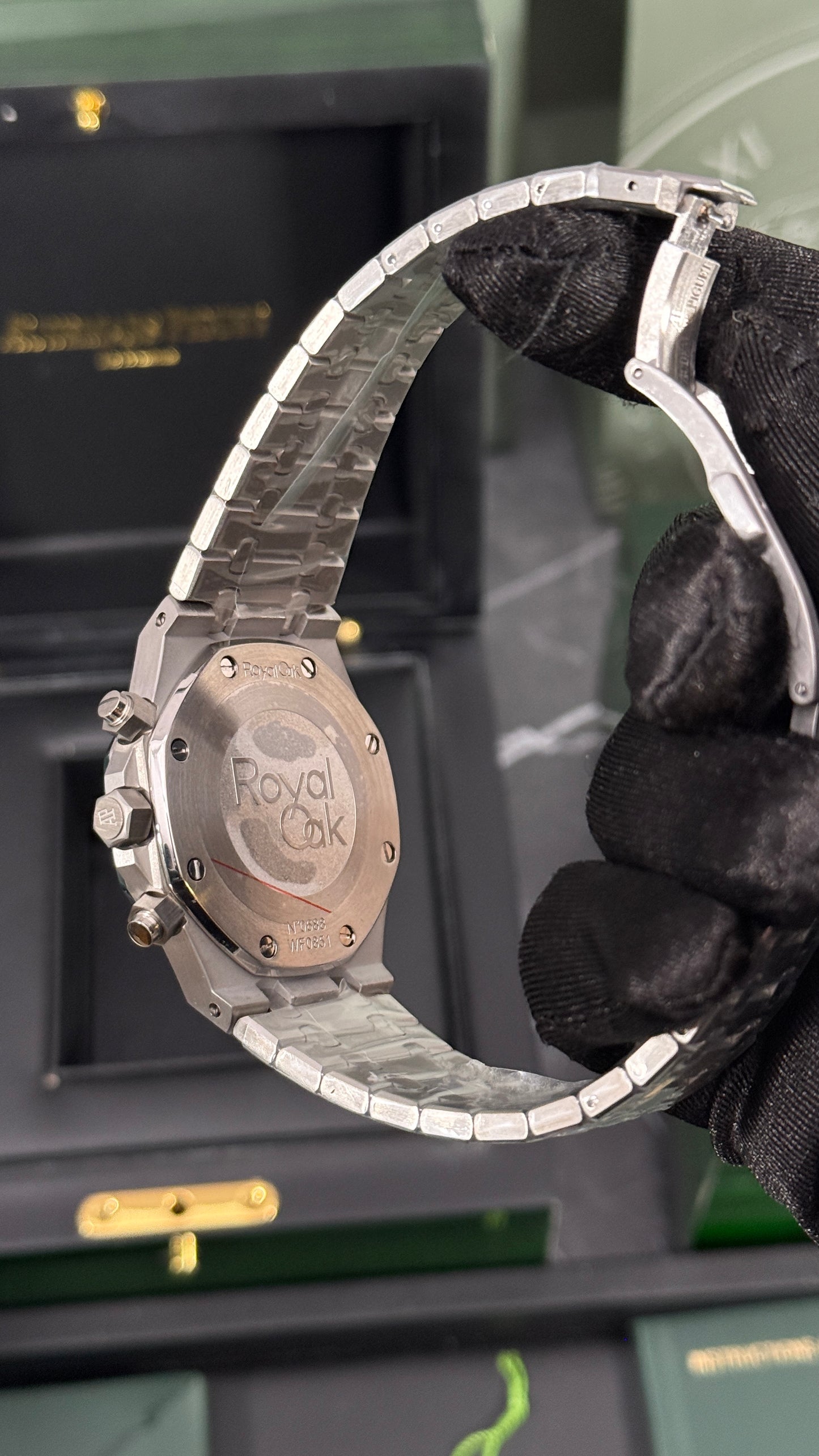 AP ROYAL OAK CRONÓGRAFO (PLATA/GRIS)