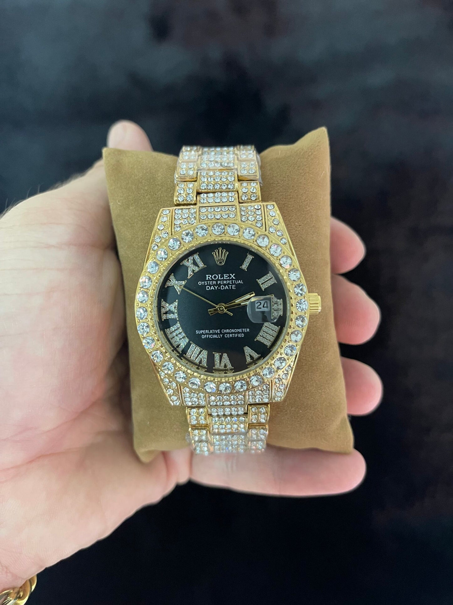 RLX DAYDATE DORADO BRILLANTES