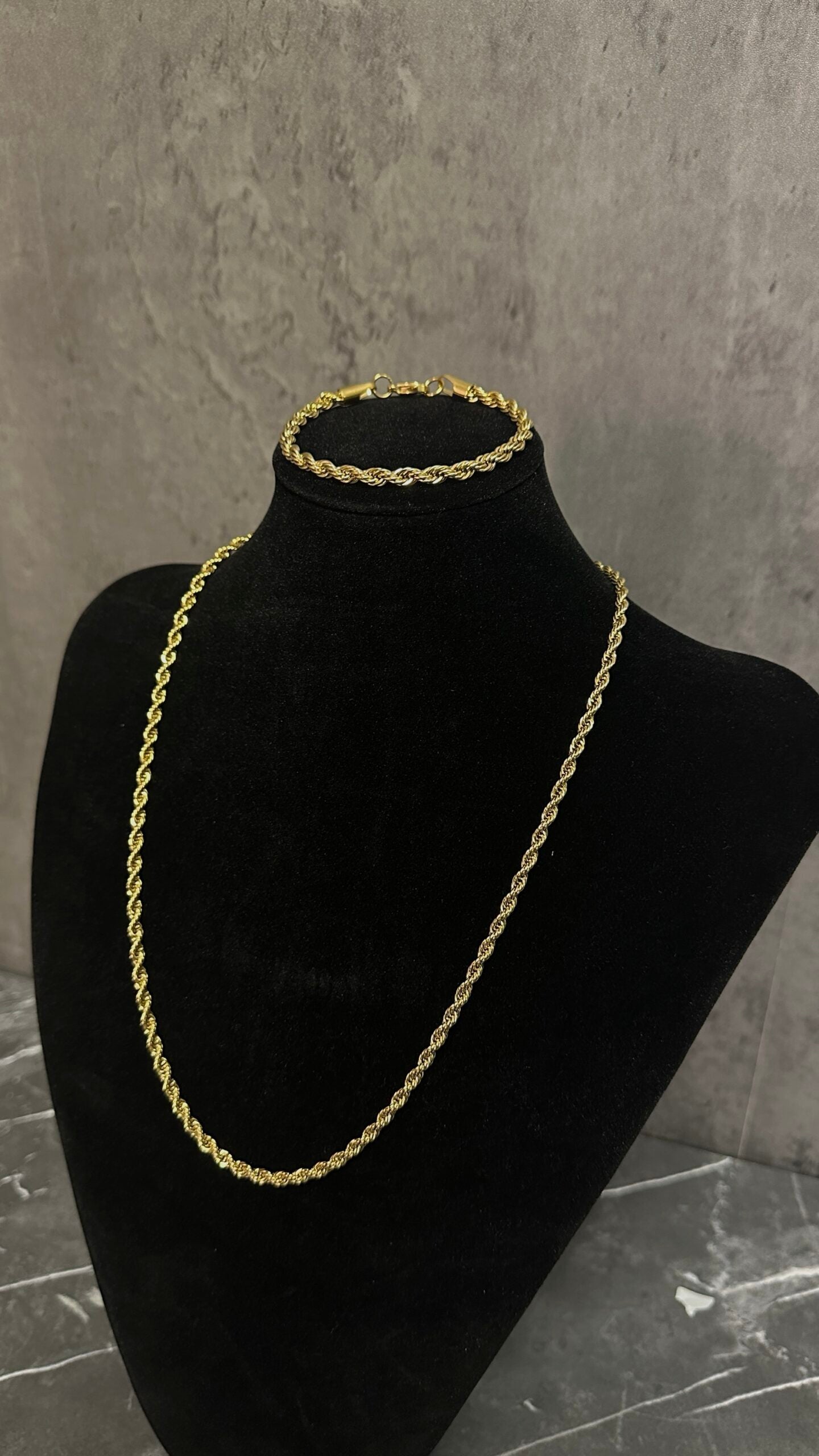 PACK PULSERA 20cm + CADENA 54 CM ORO