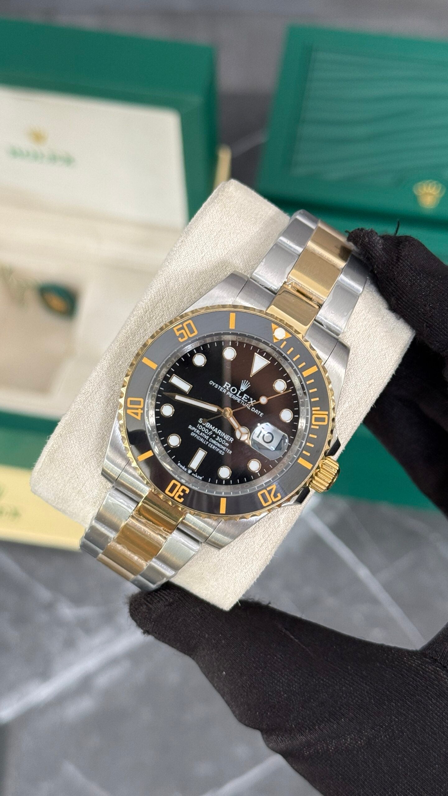 RLX SUBMARINER (BICOLOR/NEGRO)