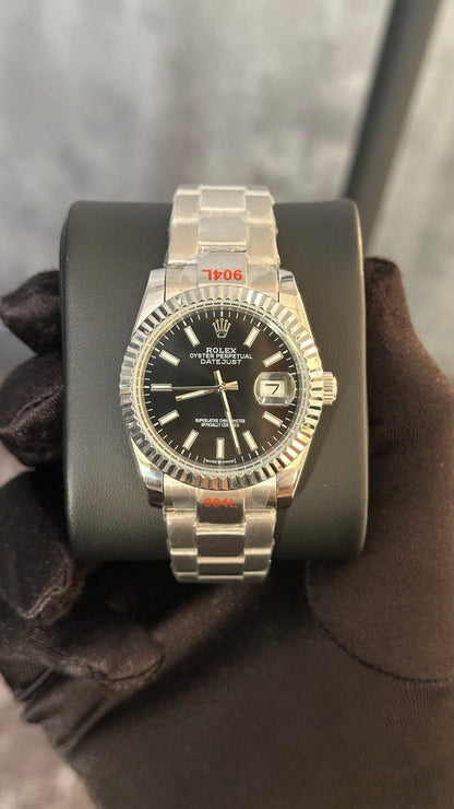 RLX DATEJUST (PLATA/NEGRO) 36mm