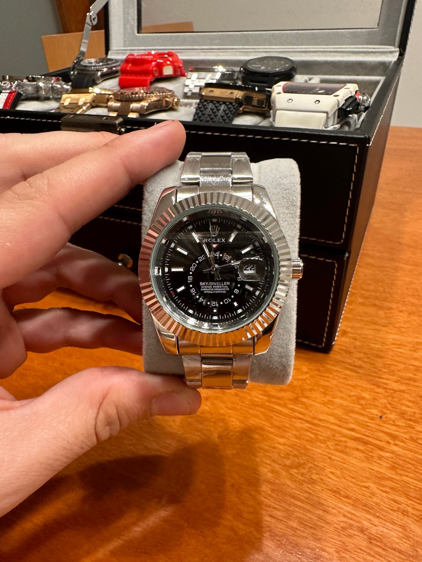 RLX SKY DIV PLATA Y NEGRO