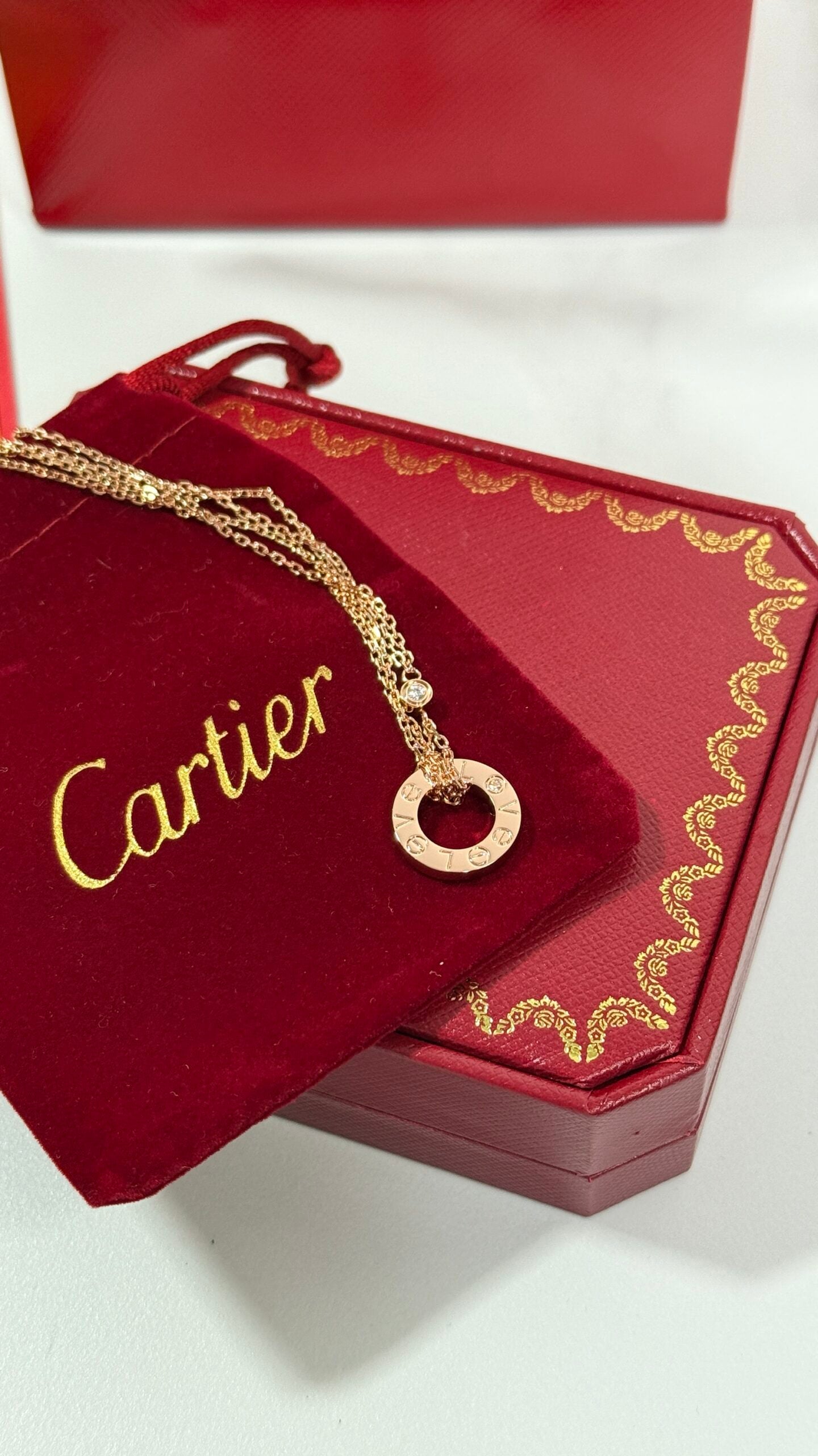 COLLAR CRT ORO ROSA