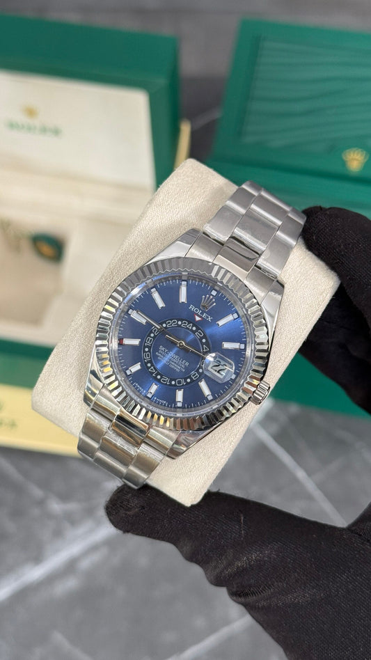 RLX SKY-DWELLER (PLATA/AZUL)