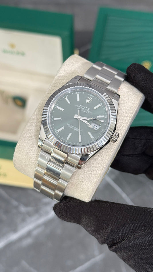 RLX DATEJUST (PLATA/VERDE)
