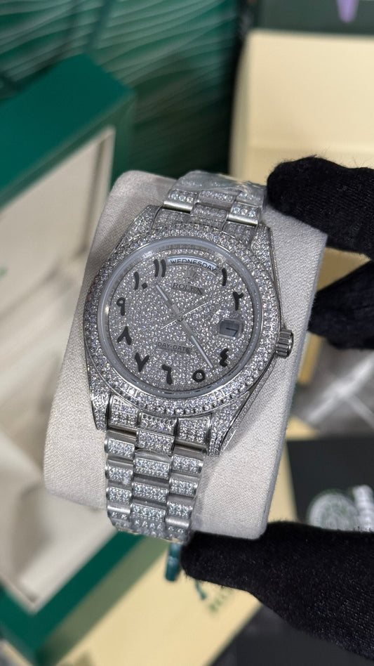 RLX DAY-DATE (FULL DIAMANTES) CL0N