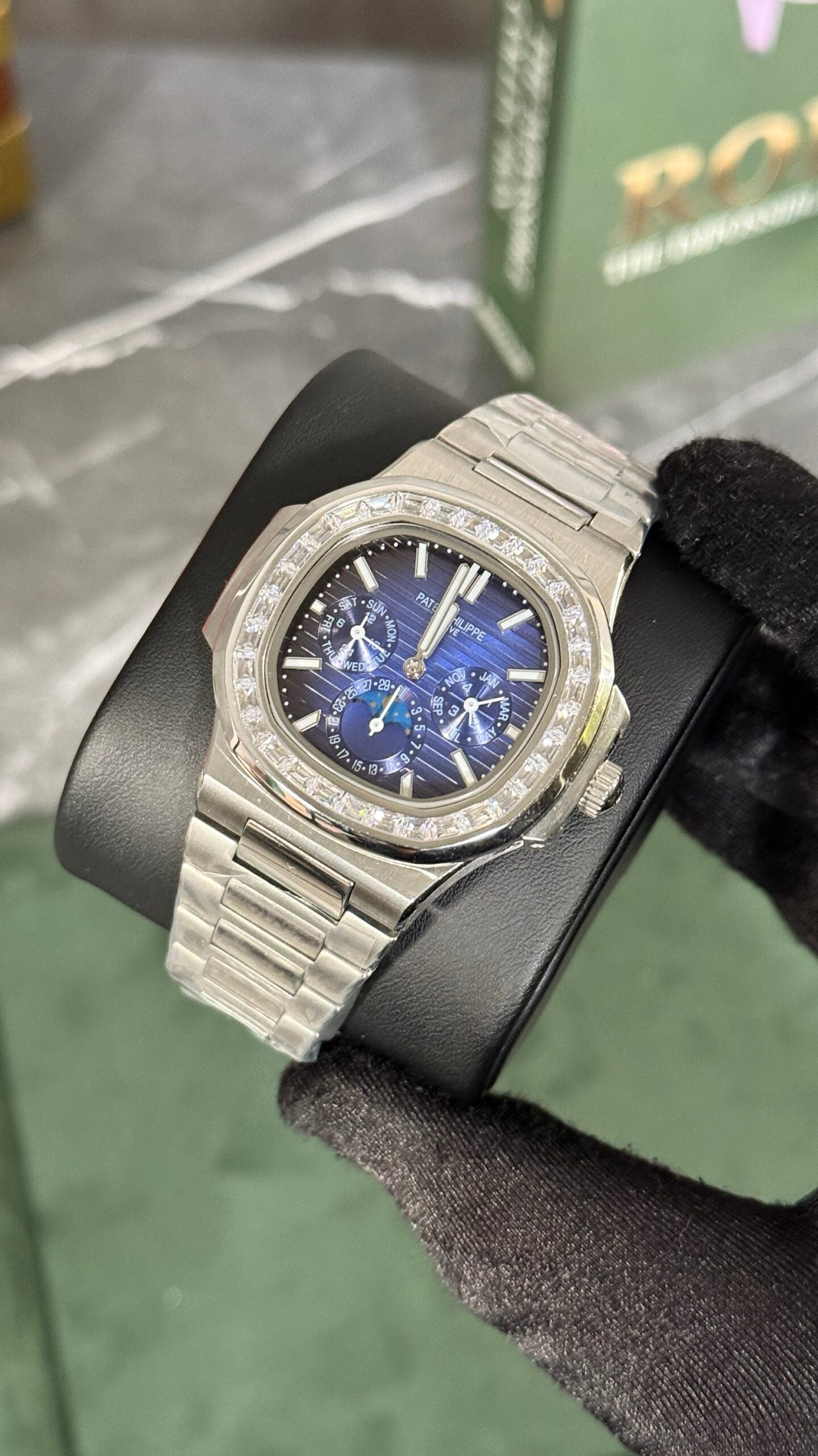 PP PERPETUAL CALENDAR AZUL/DIAMANTES 2