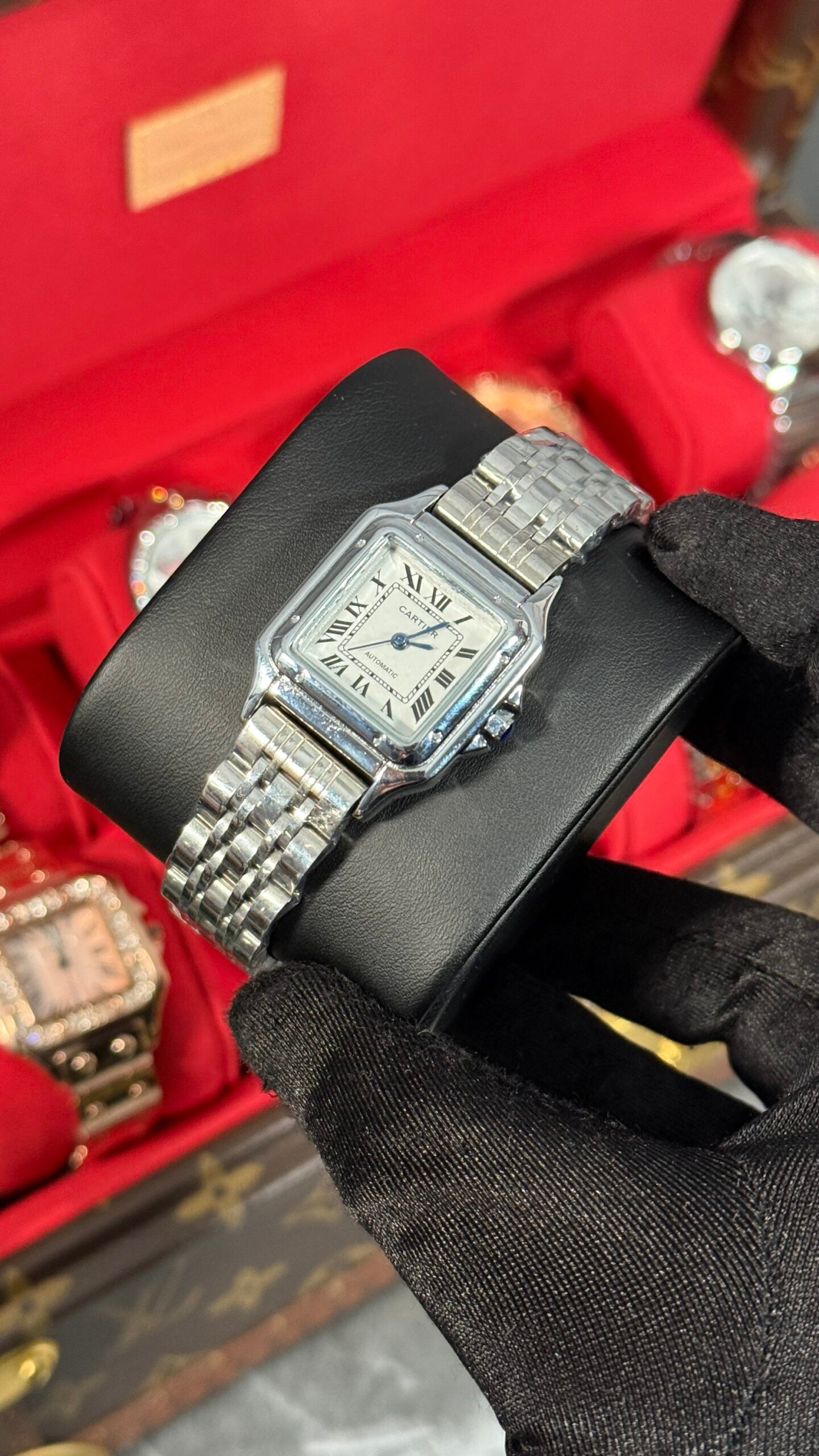 CRT PANTHÈRE PLATA/ BLANCA 28mm