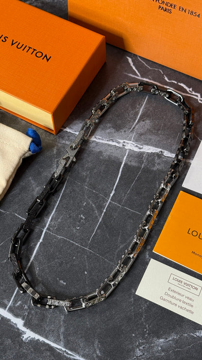 COLGANTE PLATA/NEGRO LV