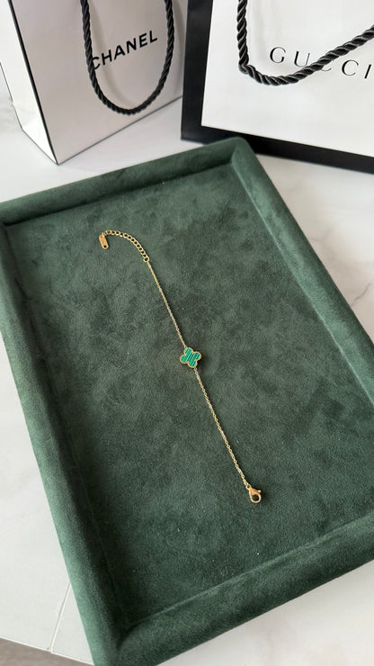 PULSERA ONE TRÉBOL VERDE