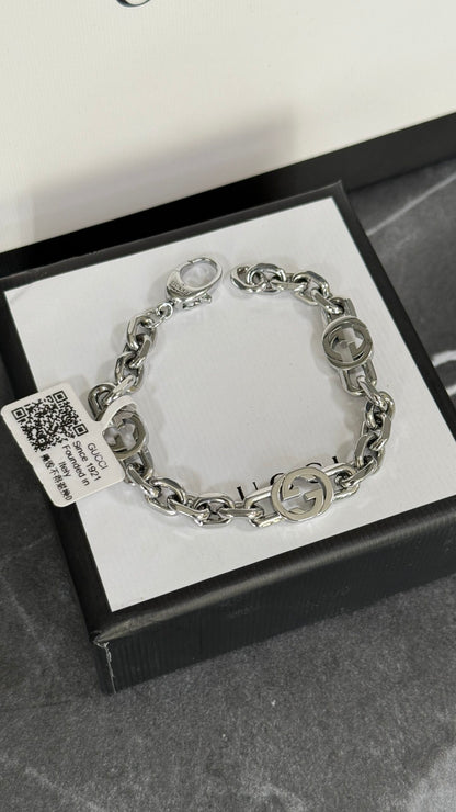 PULSERA GC PLATA ESFERAS