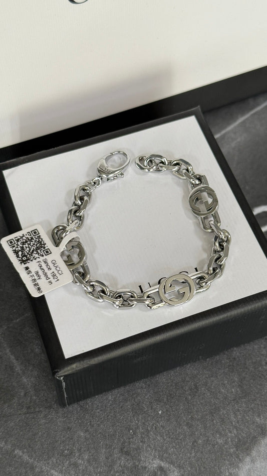 PULSERA GC PLATA ESFERAS