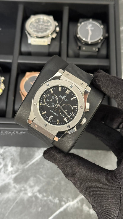 HBLT CLASSIC FUSION CHRONOGRAPH (PLATA/NEGRO)