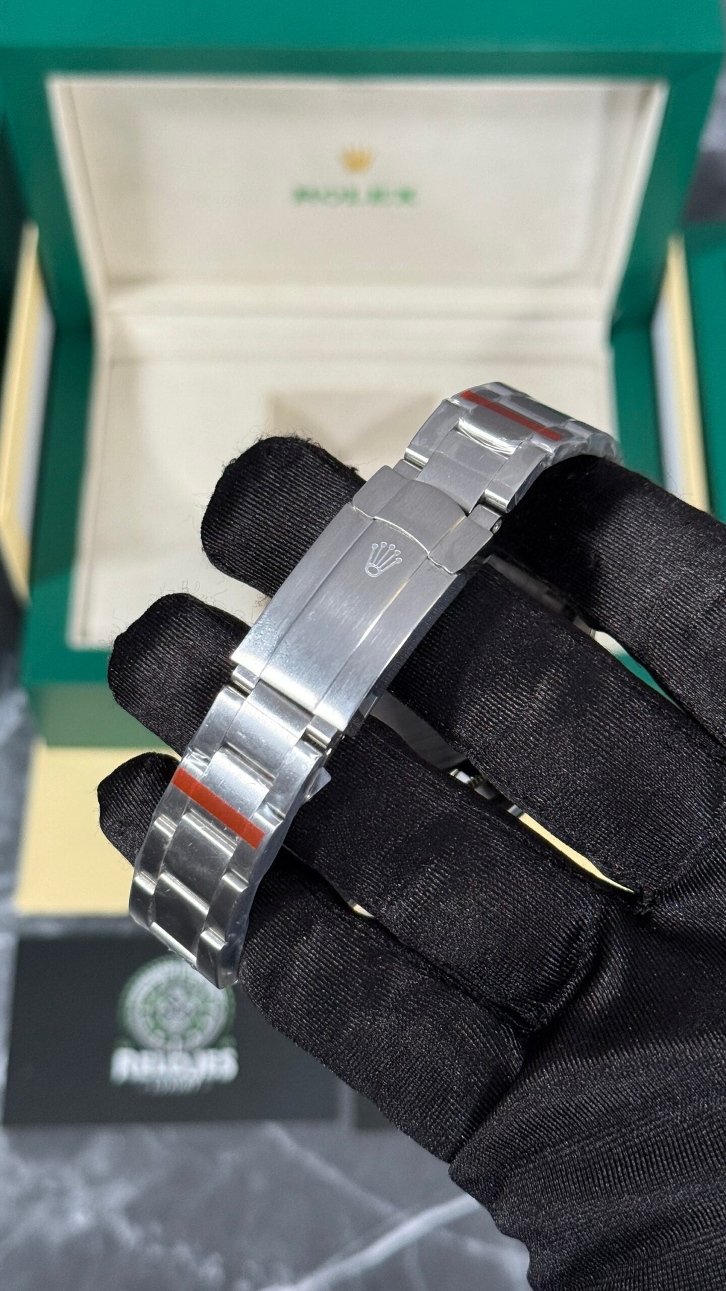 RLX OYSTER PERPETUAL (PLATA/VERDE)