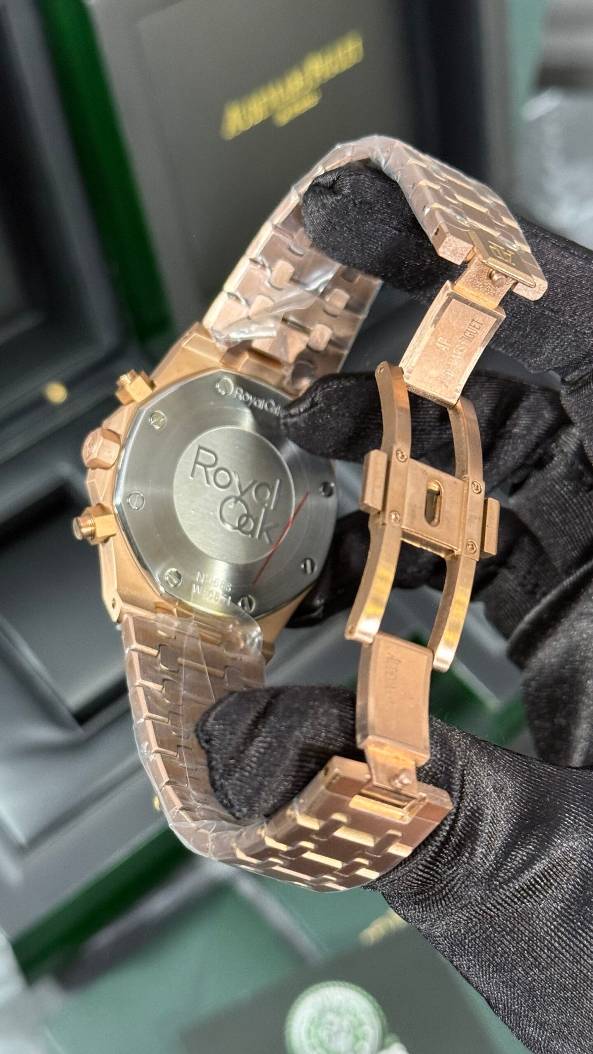 AP ROYAL OAK CRONÓGRAFO (ORO ROSA/NEGRO)