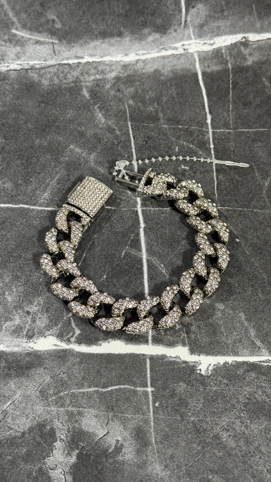 PULSERA PLATA BRILLANTE