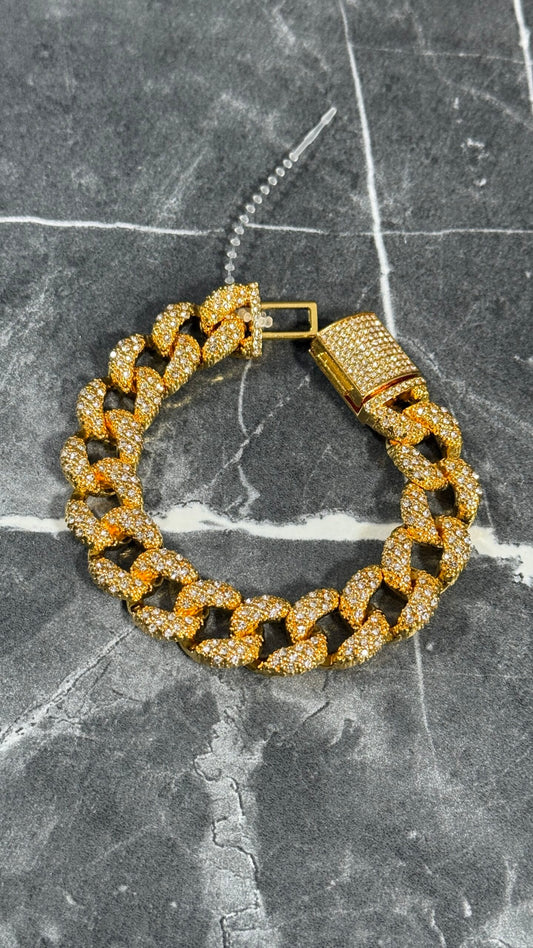 PULSERA ORO BRILLANTES