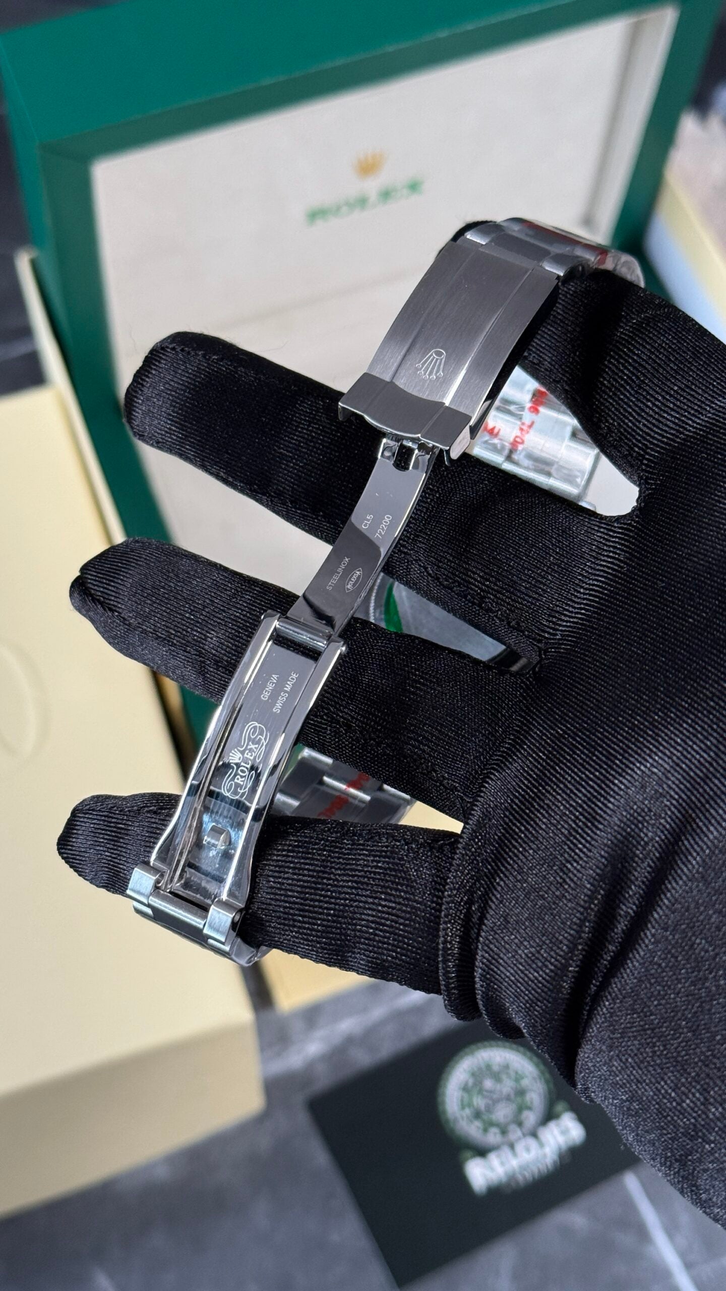 RLX OYSTER PERPETUAL (PLATA/PISTACHO)