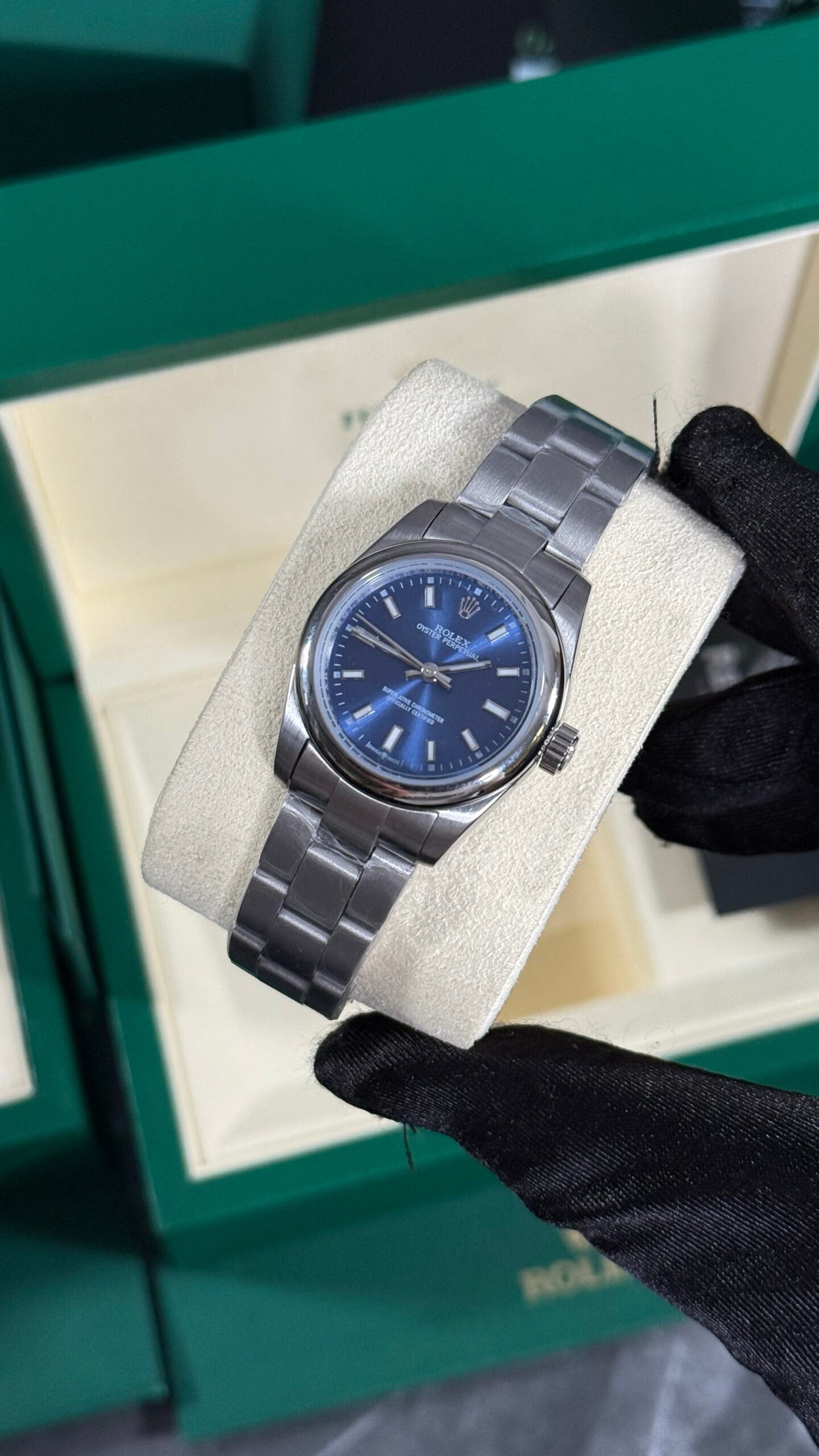 RLX OYSTER PERPETUAL (PLATA/AZUL) 31MM